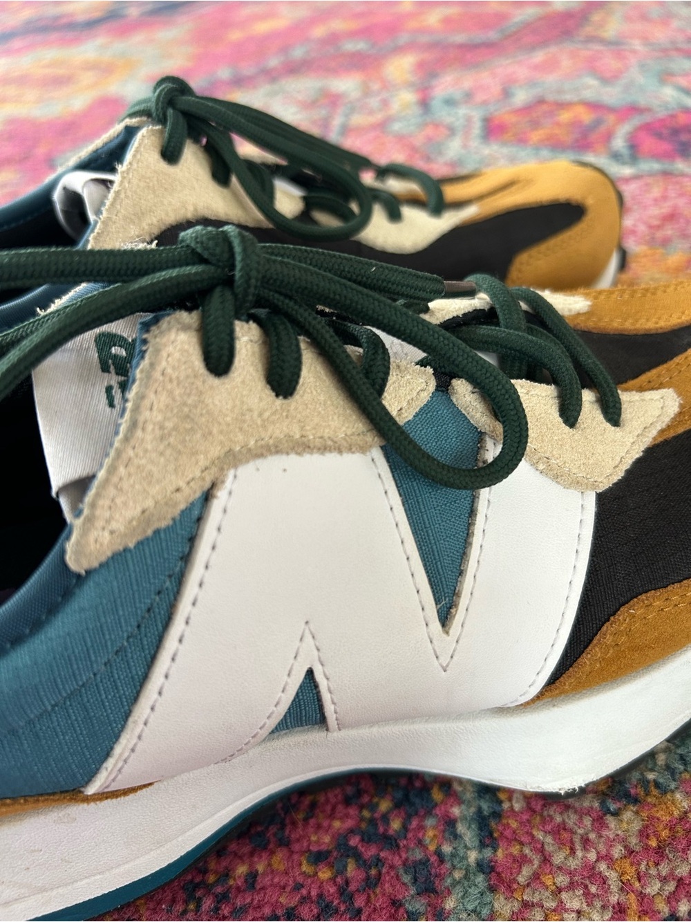 New Balance | Women’s Brown/Teal ‘Workwear Moonstone’ 327 Lace Up Sneakers Sz 10 - Picture 10 of 16